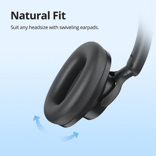 Tronsmart Q20 Active Noise Cancelling Headphones, Wireless Over-Ear Bluetooth Headphones, 60H Playtime, Deep Bass, Comfort Fit - Black BUY IN SINGAPORE