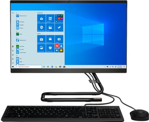  Lenovo - IdeaCentre A340-22IGM 21.5&quot; Touch-Screen All-In-One - Intel Pentium Silver - 4GB Memory - 1TB Hard Drive - Black
