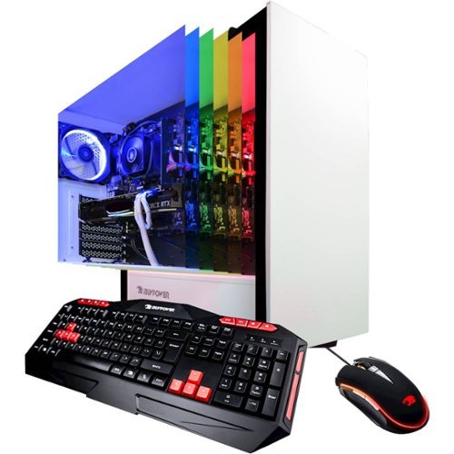 iBUYPOWER - Gaming Desktop - Intel Core i5-9400F - 8GB Memory - RTX 2060 6GB - 1TB SSD - White-Front_Standard 