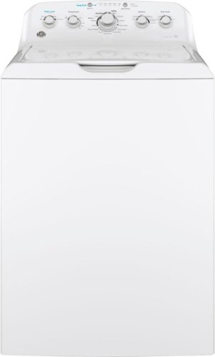 GE - 4.5 cu ft Top Load Washer with Precise Fill, Deep Fill, Deep Clean and Deep Rinse - White on White