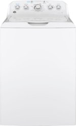 GE - 4.5 Cu. Ft. Top Load Washer with Precise Fill - White On White - Front_Standard