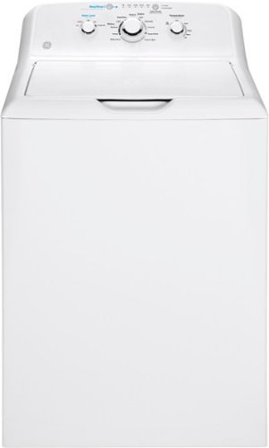 GE - 4.2 Cu. Ft. Top Load Washer - White on white