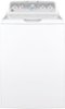 GE - 4.6 Cu. Ft. Top Load Washer - White On White/Silver-Front_Standard