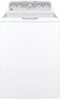 GE - 4.6 Cu. Ft. Top Load Washer - White On White/Silver-Front_Standard