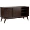 Simpli Home - Draper Mid Century TV Cabinet for Most TVs Up to 66" - Medium Auburn Brown-Front_Standard