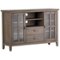 Simpli Home - Artisan TV Cabinet for Most TVs Up to 58" - Distressed Gray-Front_Standard