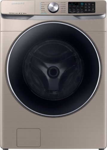 Samsung - 4.5 Cu. Ft. High Efficiency Stackable Smart Front Load Washer with Steam and Super Speed - Champagne