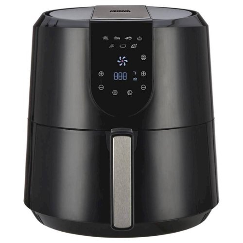 Emerald - 5.5qt Air Fryer - Black-Front_Standard 