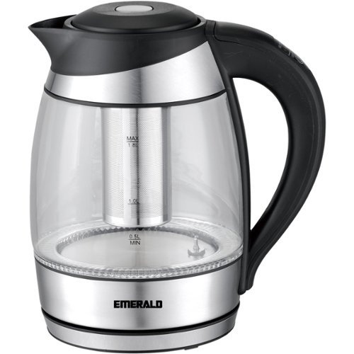 Emerald - 1.8L Electric Tea Maker/Kettle - Glass/Silver-Front_Standard 