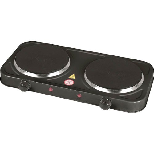 Emerald - Electric Double Burner - Black-Left_Standard 