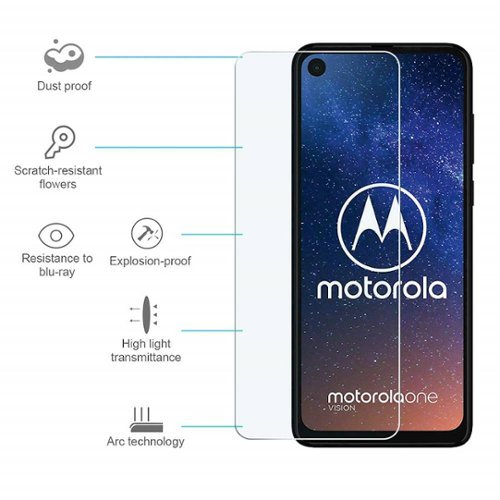 SaharaCase ZeroDamage Tempered Glass Screen Protector for Motorola One Action - Clear SHOP ONLINE