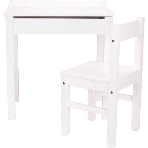 Melissa & Doug - Wooden Children's Desk with Lift-Top Lid - White-Front_Standard 
