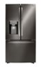 LG - 29.7 Cu. Ft. French Door-in-Door Refrigerator - Black Stainless Steel-Front_Standard 