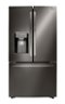 LG - 29.7 Cu. Ft. French Door-in-Door Refrigerator - Black Stainless Steel-Front_Standard