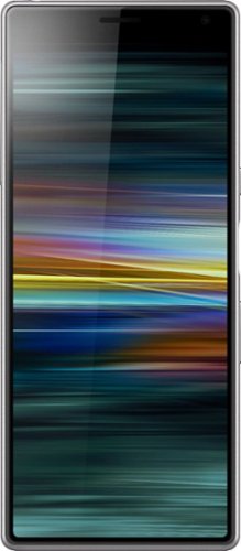 Sony - Xperia 10 with 64GB Memory Cell Phone (Unlocked) - Silver-Front_Standard 