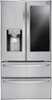 LG - 27.8 Cu. Ft. 4-Door French Door Smart Refrigerator with InstaView - Stainless Steel-Front_Standard