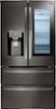 LG - 27.8 Cu. Ft. 4-Door French Door Smart Refrigerator with InstaView - Black Stainless Steel-Front_Standard 