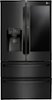 LG - Door in Door 27.8 Cu. Ft. 4-Door French Door Refrigerator - Matte Black Stainless Steel-Front_Standard