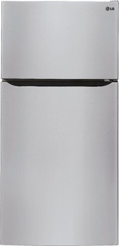 LG - 23.8 Cu. Ft. Top-Freezer Refrigerator - Stainless steel