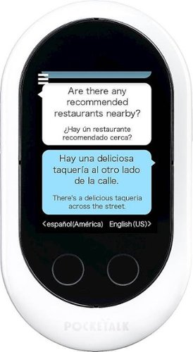 Sourcenext Pocketalk Classic Language Translator and Portable Two-Way Voice Interpreter - 82 Languages - White BUY IN SAUDI ARABIA
