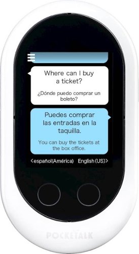 Sourcenext Pocketalk Classic Language Translator and Portable Two-Way Voice Interpreter - 82 Languages - White BUY IN QATAR