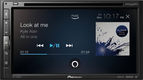 Pioneer - 6.8" - Amazon Alexa, Apple CarPlay, Android Auto,  Bluetooth, and SiriusXM-Ready - Multimedia DVD Receiver - Black