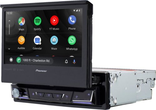 Pioneer 7 Motorized Android Auto and Apple CarPlay Bluetooth Digital Media (DM) Receiver - Black BUY IN EUROPE