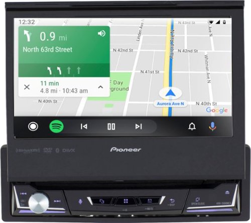 Pioneer 7 Motorized Android Auto and Apple CarPlay Bluetooth Digital Media (DM) Receiver - Black BUY IN MIDDLE EAST