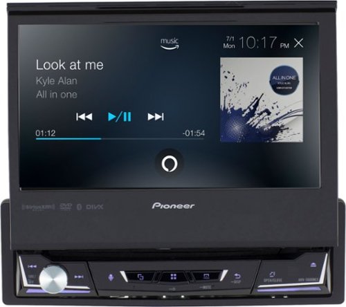 Pioneer 7 Motorized Android Auto and Apple CarPlay Bluetooth Digital Media (DM) Receiver - Black BUY IN UAE