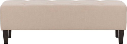 CorLiving - Rectangular Ottoman - Cream