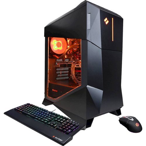 CyberPowerPC - Gaming Desktop - Intel Core i5-9600K - 16GB Memory - NVIDIA GeForce RTX 2060 - 3TB HDD - Black-Front_Standard 