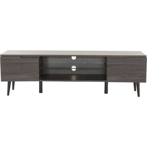 Noble House - Glenwood TV Console for Most TVs Up to 56" - Gray-Front_Standard 