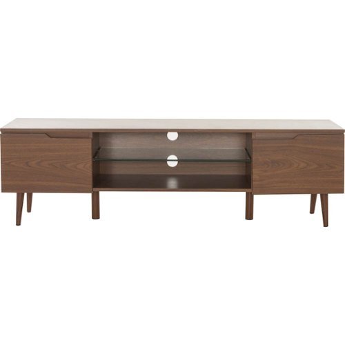 Noble House - Glenwood TV Console for Most TVs Up to 56" - Walnut-Front_Standard 