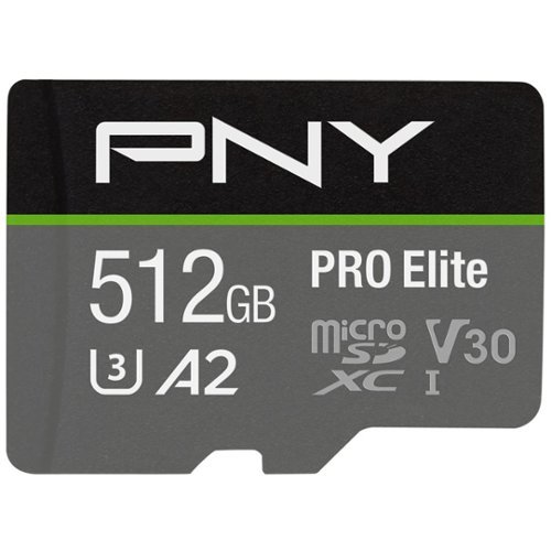 Image of PNY - Pro Elite 512GB MicroSDXC U3 Flash Memory Card