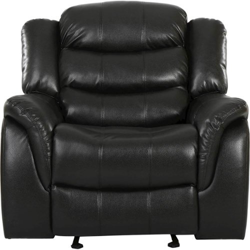 Noble House - Emmet Glider Recliner - Black Berry-Front_Standard 