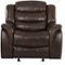 Noble House - Emmet Glider Recliner - Dark Brown-Front_Standard