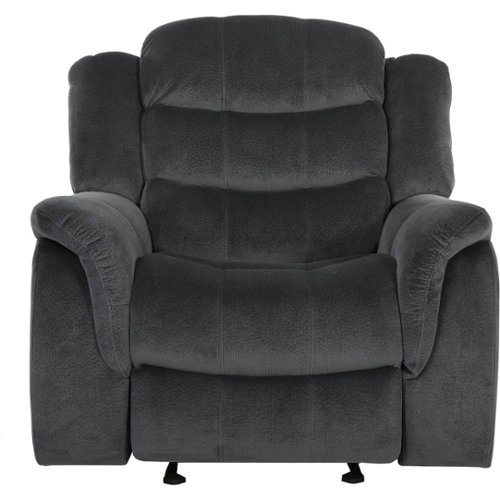 Noble House - Emmet Glider Recliner - Steel-Front_Standard 