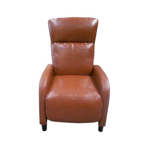 Noble House - Roslyn Bonded Leather Recliner - Hazelnut-Front_Standard 
