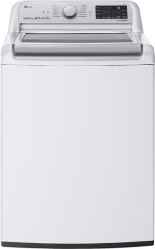 LG - 5.5 Cu. Ft. High-Efficiency Smart Top Load Washer with TurboWash3D Technology - White