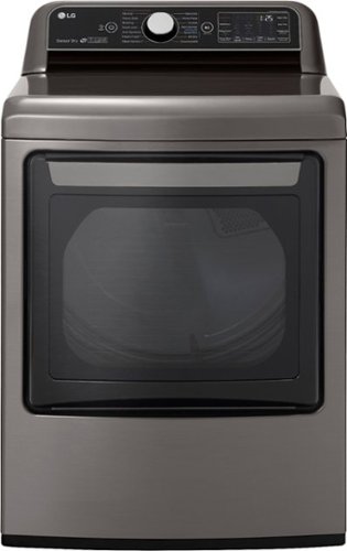 LG - 7.3 Cu. Ft. Smart Electric Dryer with Steam and Sensor Dry - Graphite steel