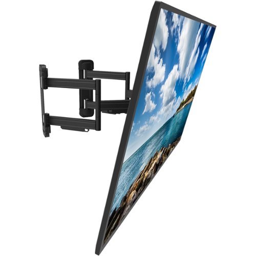 Kanto PDC650 Full Motion Corner TV Mount For 37-70 Inch TVs - 125 Lb Capacity With Swivel & Tilt
