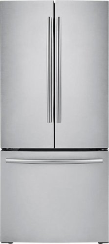 Samsung - 21.8 Cu. Ft. French-Door Refrigerator - Stainless steel
