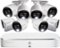 Lorex - 8-Channel, 8-Camera Indoor/Outdoor Wired 4K UHD 2TB DVR Surveillance System - White-Front_Standard