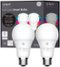 C by GE - A19 Bluetooth Smart LED Light Bulb (2-Pack) - Multicolor-Front_Standard