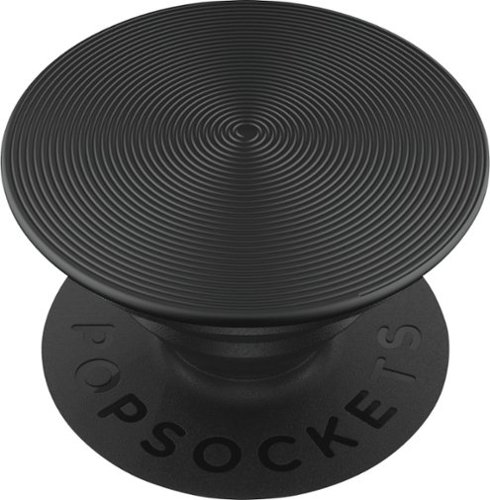 PopSockets - PopGrip - Twist Black Aluminum-Front_Standard 