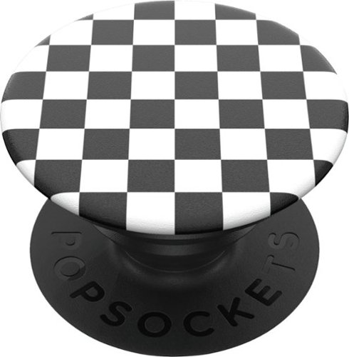 PopSockets - PopGrip Cell Phone Grip and Stand - Checker Black