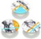 PopSockets - PopMinis - White Marble Glam-Front_Standard
