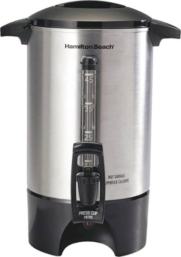 Hamilton Beach - Single-Spout 45-Cup Coffee Urn - Stainless Steel