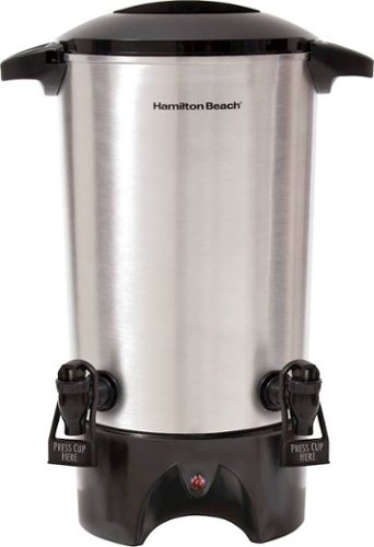 Hamilton Beach - Dual-Spout 45-Cup Coffee Urn - Stainless Steel