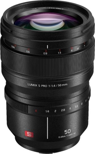 LUMIX S PRO 50mm F1.4 Standard Prime Lens for Panasonic LUMIX S Series Cameras, S-X50